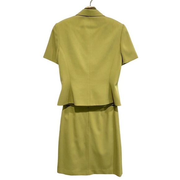 Kasper - Light Green women's skirt suit with scarf women's size 10 - Picture 4 of 4